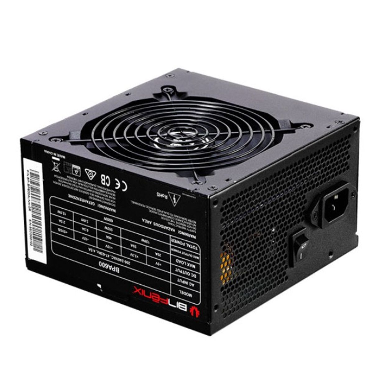 BITFENIX - Fuente de Poder Bitfenix BPA 500W Certificada 80 Plus White