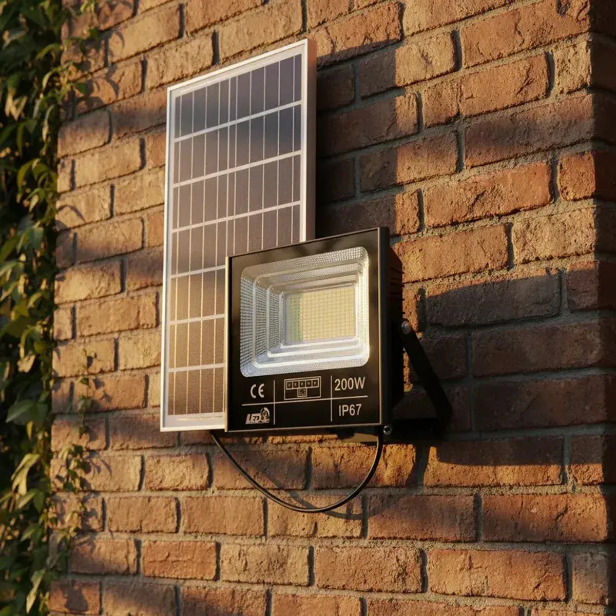 GENERICO - Foco Solar Reflextor Interior Exterior 200w