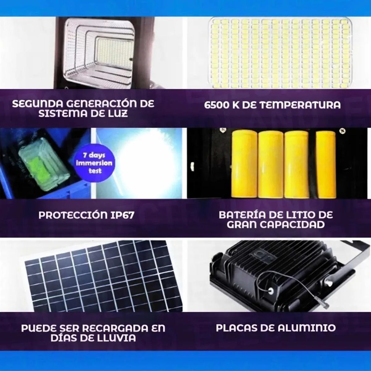 GENERICO - Foco Solar Reflextor Interior Exterior 200w