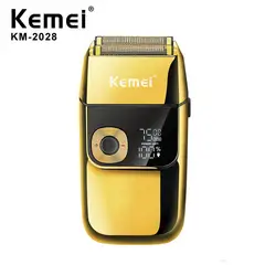 GENERICO - Afeitadora KM-2028 Cortadora de Pelo 2 en 1 con LCD