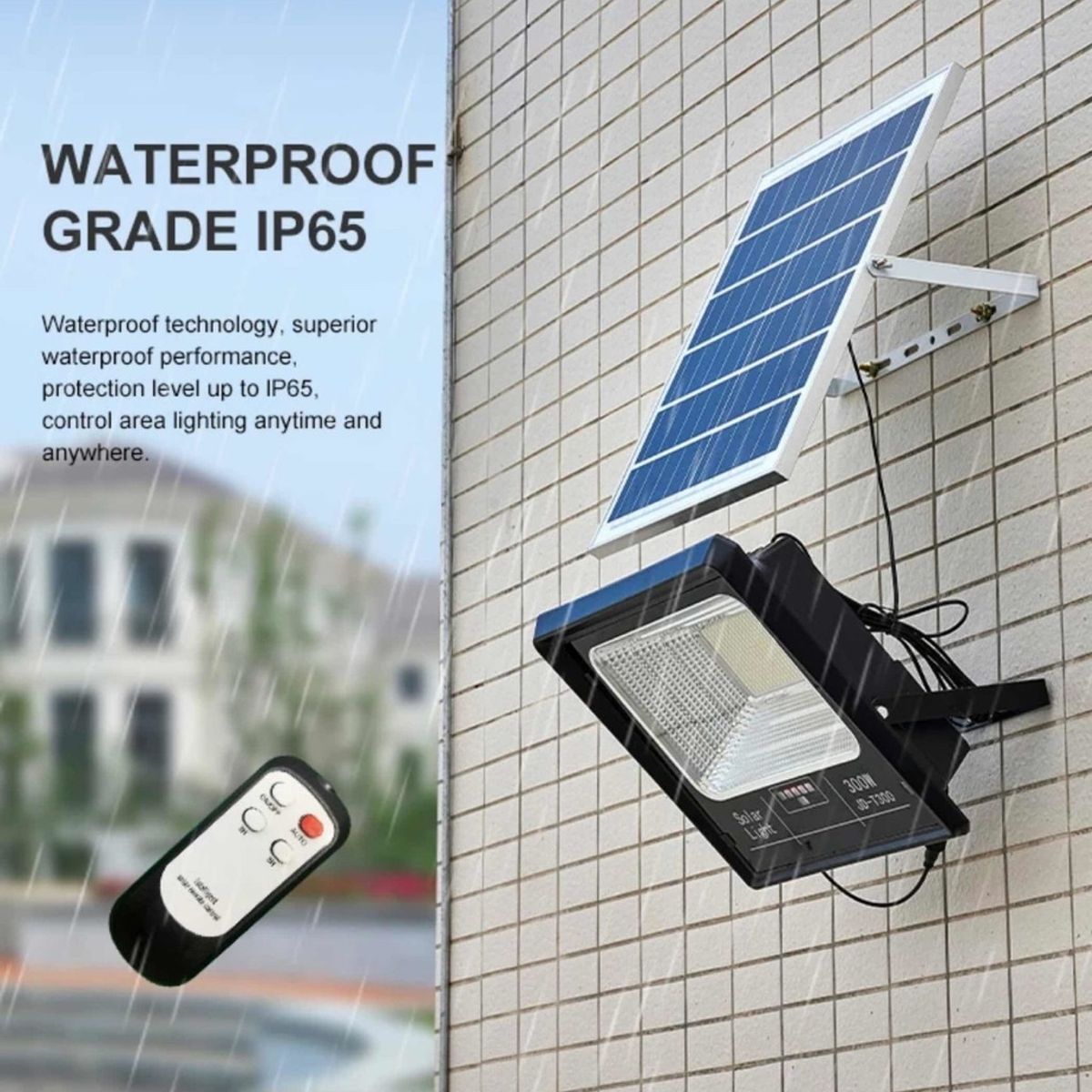 GENERICO - Foco Solar Panel Independiente 200w Reflector Exterior e Interior