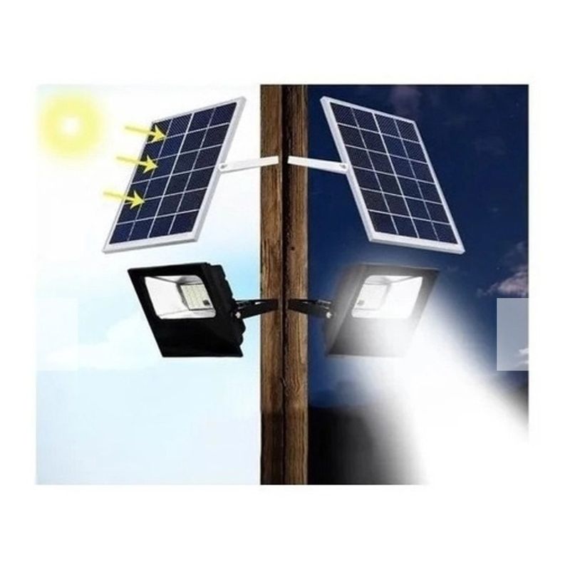 GENERICO - Foco Solar 300w Reflector Panel Independiente Led