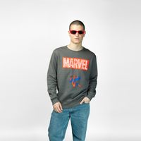 Poleron Hombre YOU Spiderman Gris