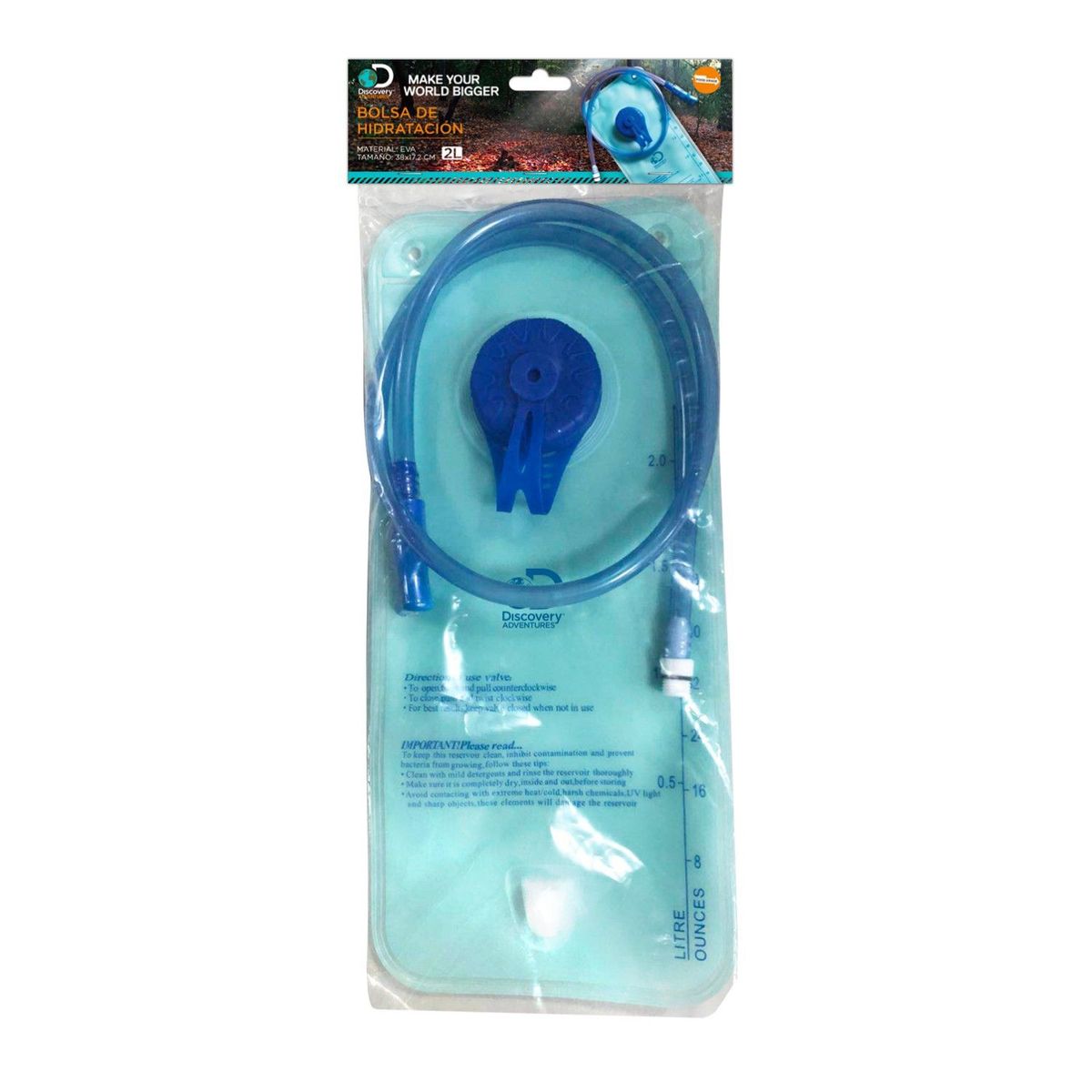 DISCOVERY - Bolsa hidratacion 2 litros discovery adventures