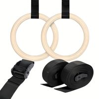 Anillas Olímpicas Madera con hebillas metálicas Calistenia