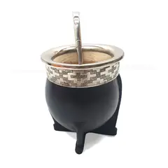 AL FILO DEL GAUCHO - Mate Poro Uruguayo Imperial Negro