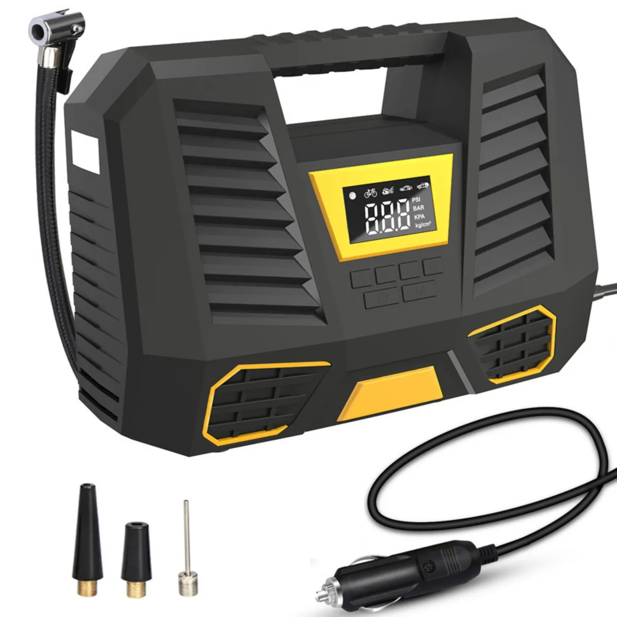 NOVYSTOR - Compresor De Aire Portátil Digital 12v Profesional