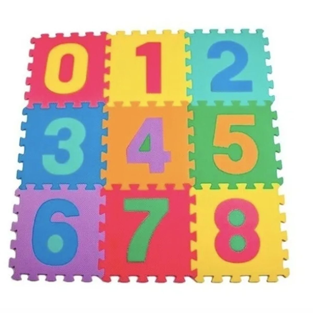 GENERICO - Alfombra Goma Eva Set 10 Cuadros De 30x30 Bebes Y Niños