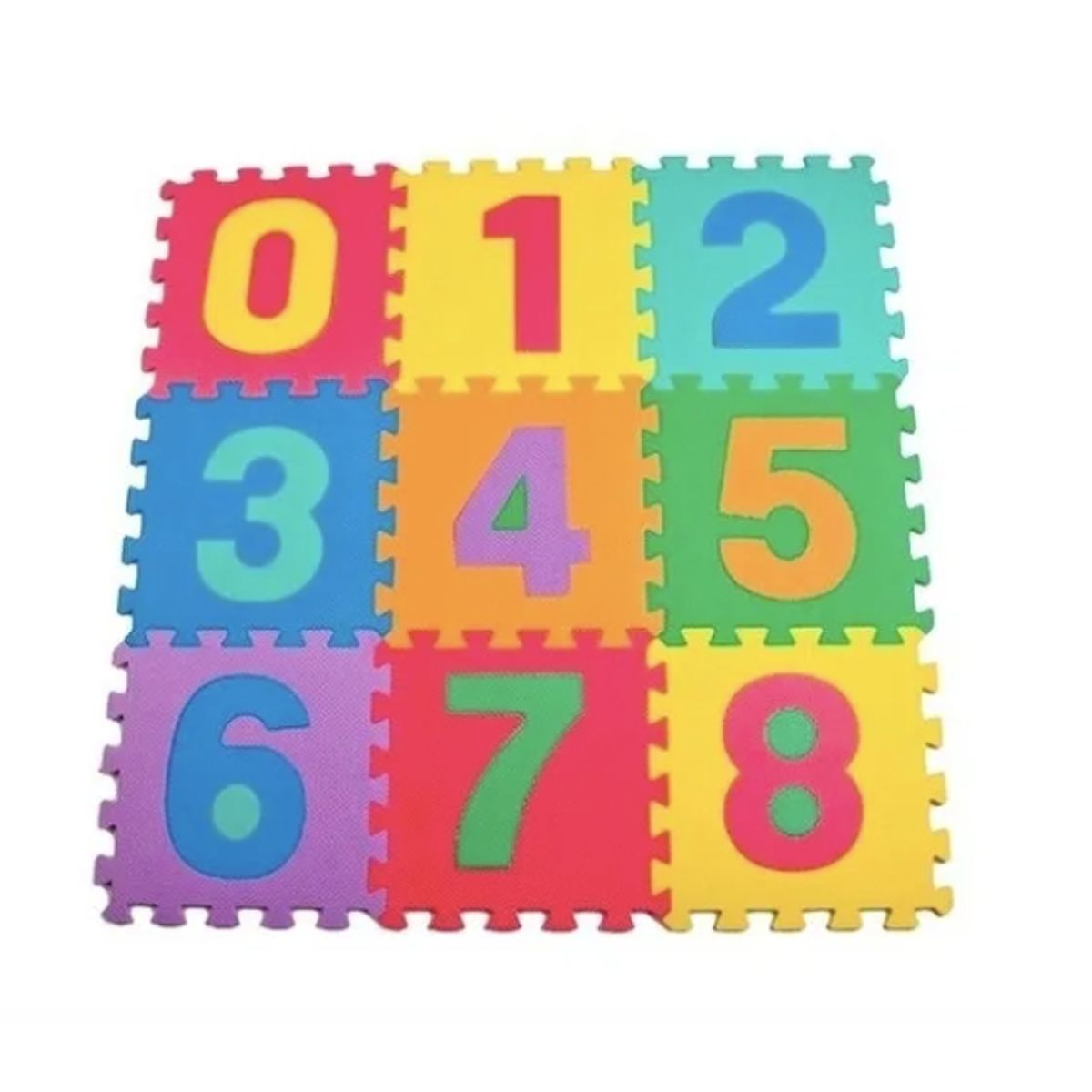 GENERICO - Alfombra Goma Eva Set 10 Cuadros De 30x30 Bebes Y Niños