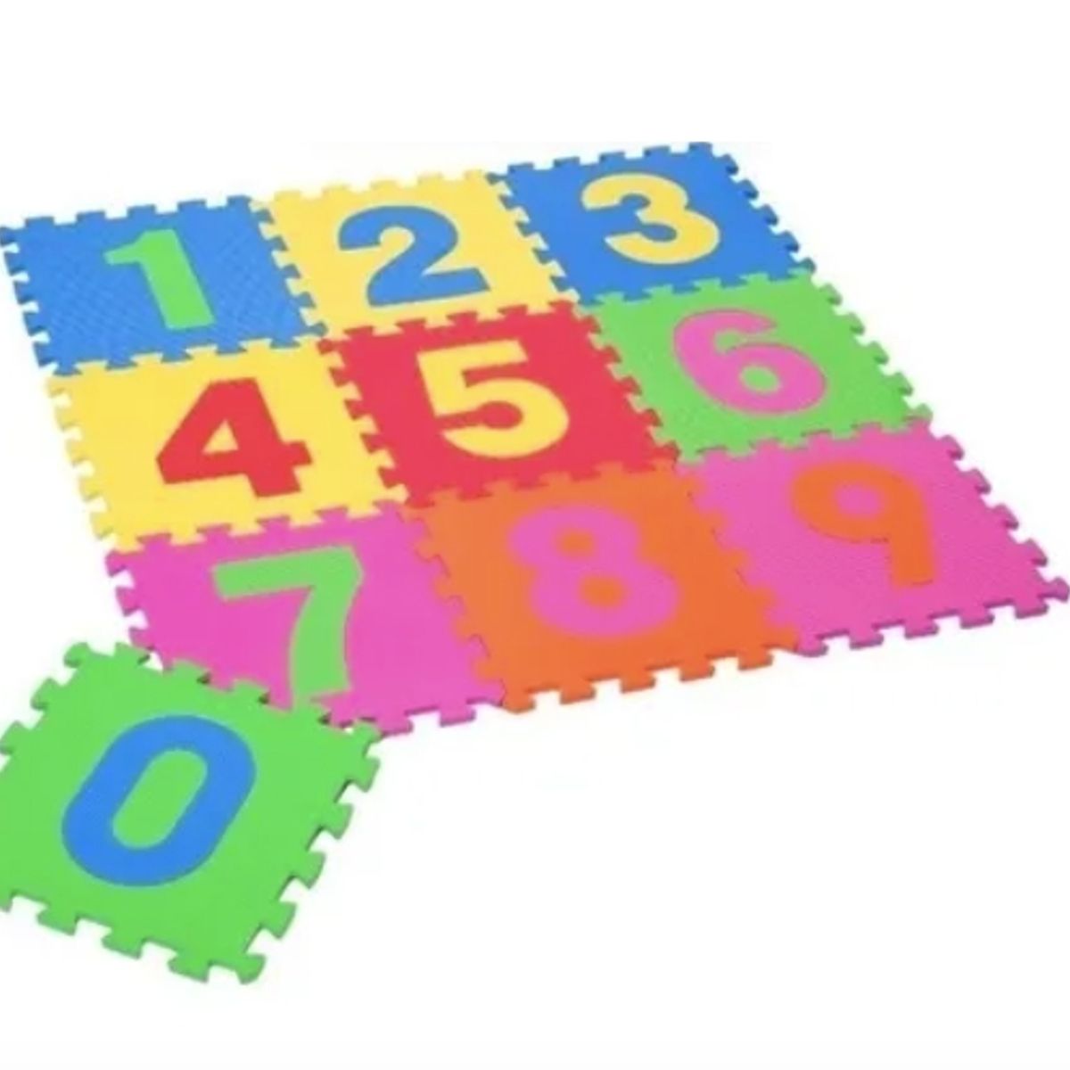 GENERICO - Alfombra Goma Eva Set 10 Cuadros De 30x30 Bebes Y Niños