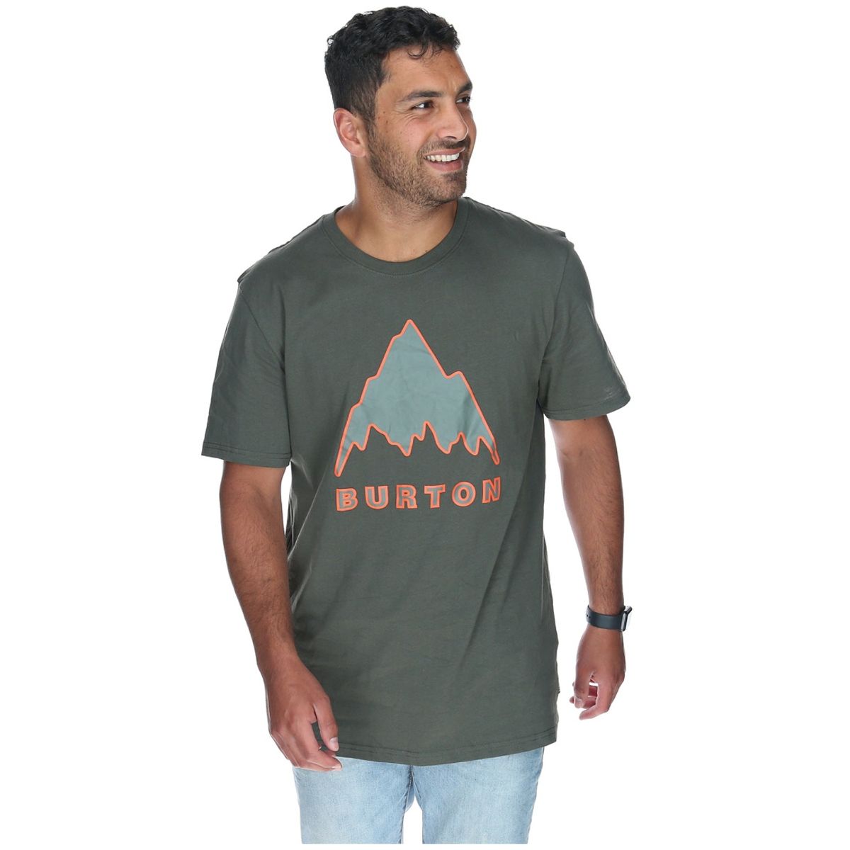 BURTON - Polera M/C Hombre Monte Shasta Gris BURTON