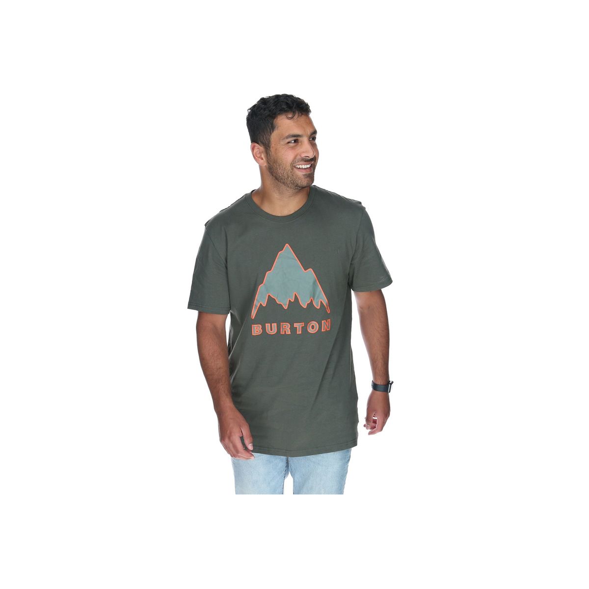 BURTON - Polera M/C Hombre Monte Shasta Gris BURTON