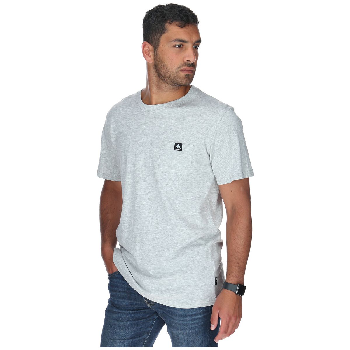 BURTON - Polera M/C Hombre Monte Granito Gris BURTON