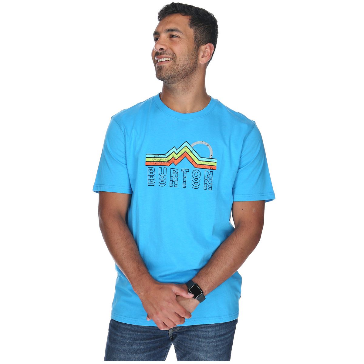 BURTON - Polera M/C Hombre Monte Blanca Azul BURTON