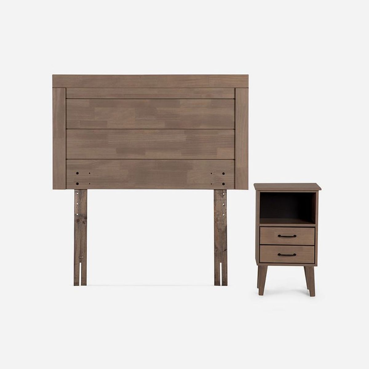 ROSEN - Cama Classique+ 1,5 Plazas 105 x 200 cm Con Muebles Sicilia