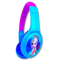 DISNEY - Audífonos de Frozen para niñas Bluetooth Diseño Elsa - Azul