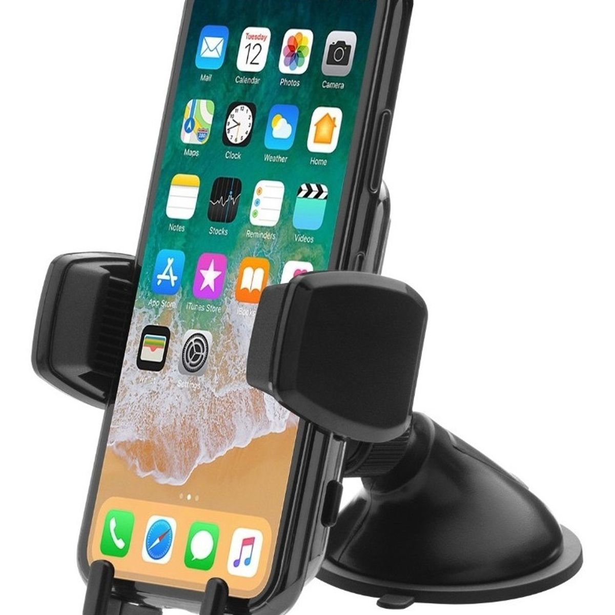 SPARCO - Porta Celular Auto Ventosa Pinza 360° Sparco SPE197 Ajustable