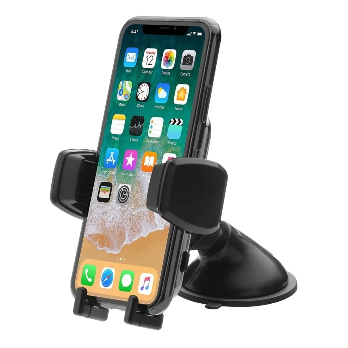 SPARCO - Porta Celular Auto Ventosa Pinza 360° Sparco SPE197 Ajustable