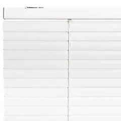 BERTEX - Persiana de aluminio Blanca 125cm anchox140cm alto Láminas 25mm