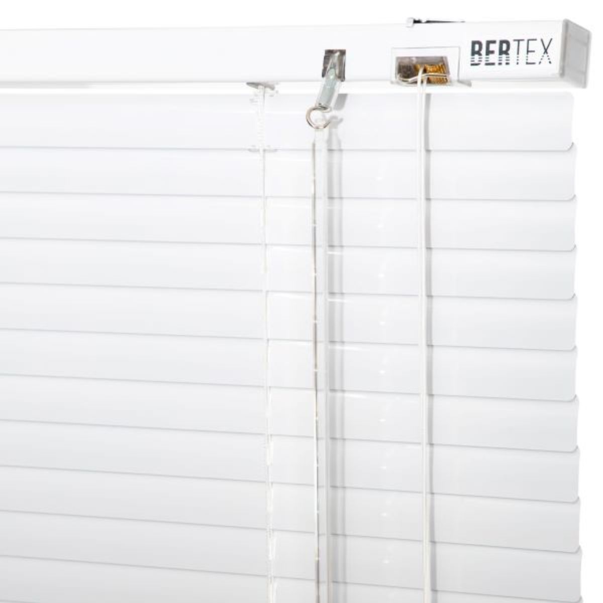 BERTEX - Persiana de aluminio Blanca 120cm anchox230cm alto Láminas 25mm BERTEX