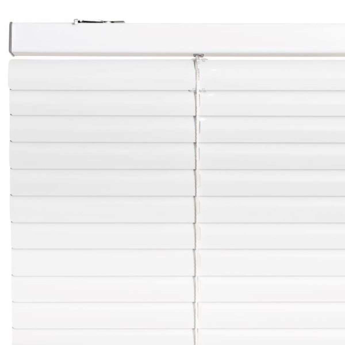 BERTEX - Persiana de aluminio Blanca 115cm anchox230cm alto Láminas 25mm BERTEX