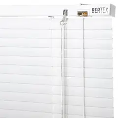 BERTEX - Persiana de aluminio Blanca 105cm anchox140cm alto Láminas 25mm
