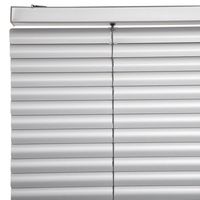 Persiana de aluminio Plata 145cm ancho x230cm alto Láminas 25mm