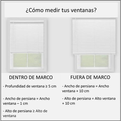 Imagen 2 del producto Persiana de aluminio Plata 135cm ancho x140cm alto Láminas 25mm