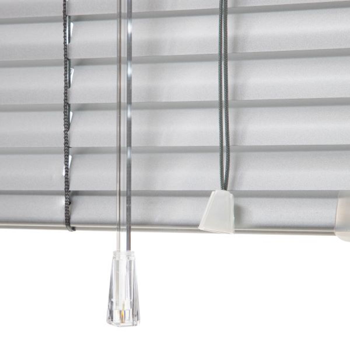 BERTEX - Persiana de aluminio Plata 115cm ancho x230cm alto Láminas 25mm BERTEX