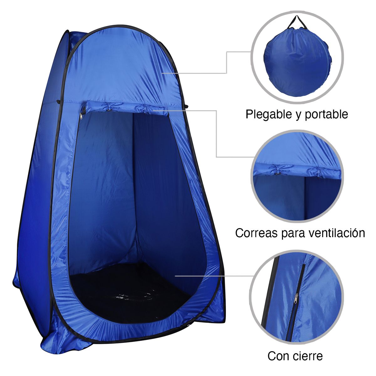 RUTTA - Vestidor de Camping Azul
