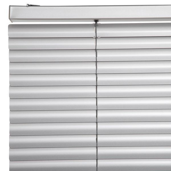 Persiana de aluminio Plata 95cm ancho x 230cm alto Laminas 25mm