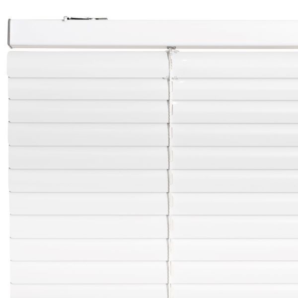 Persiana de aluminio Blanca 95cm ancho x230cm alto Laminas 25mm