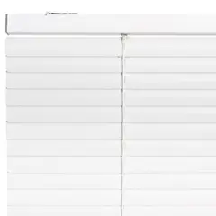 BERTEX - Persiana de aluminio Blanca 95cm ancho x140cm alto Láminas 25mm