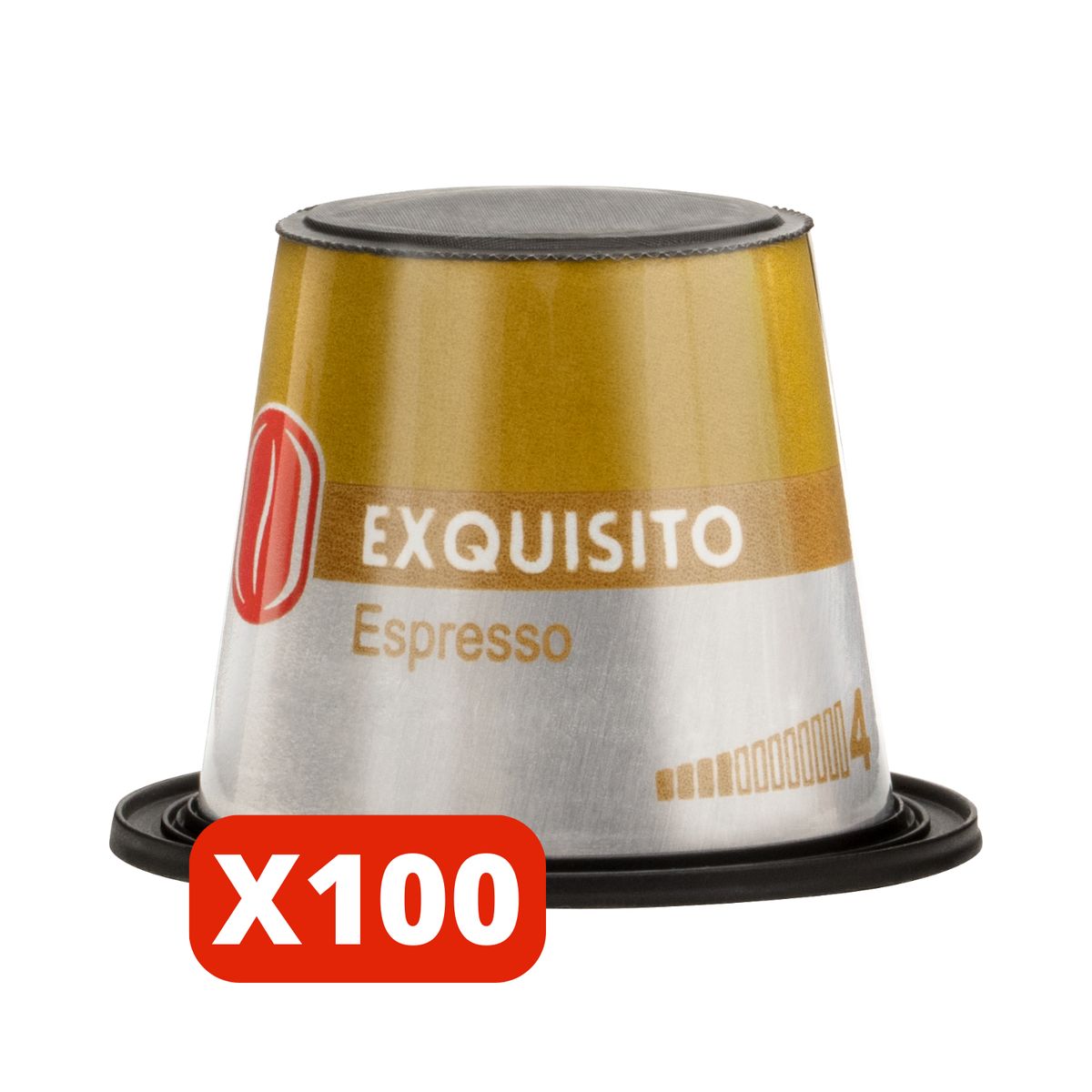 CAFE CARIBE - Café Exquisito Espresso 100 cápsulas Nespresso compatibles