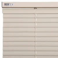 Persiana de aluminio Crema 135cm ancho x230cm alto Láminas 25mm