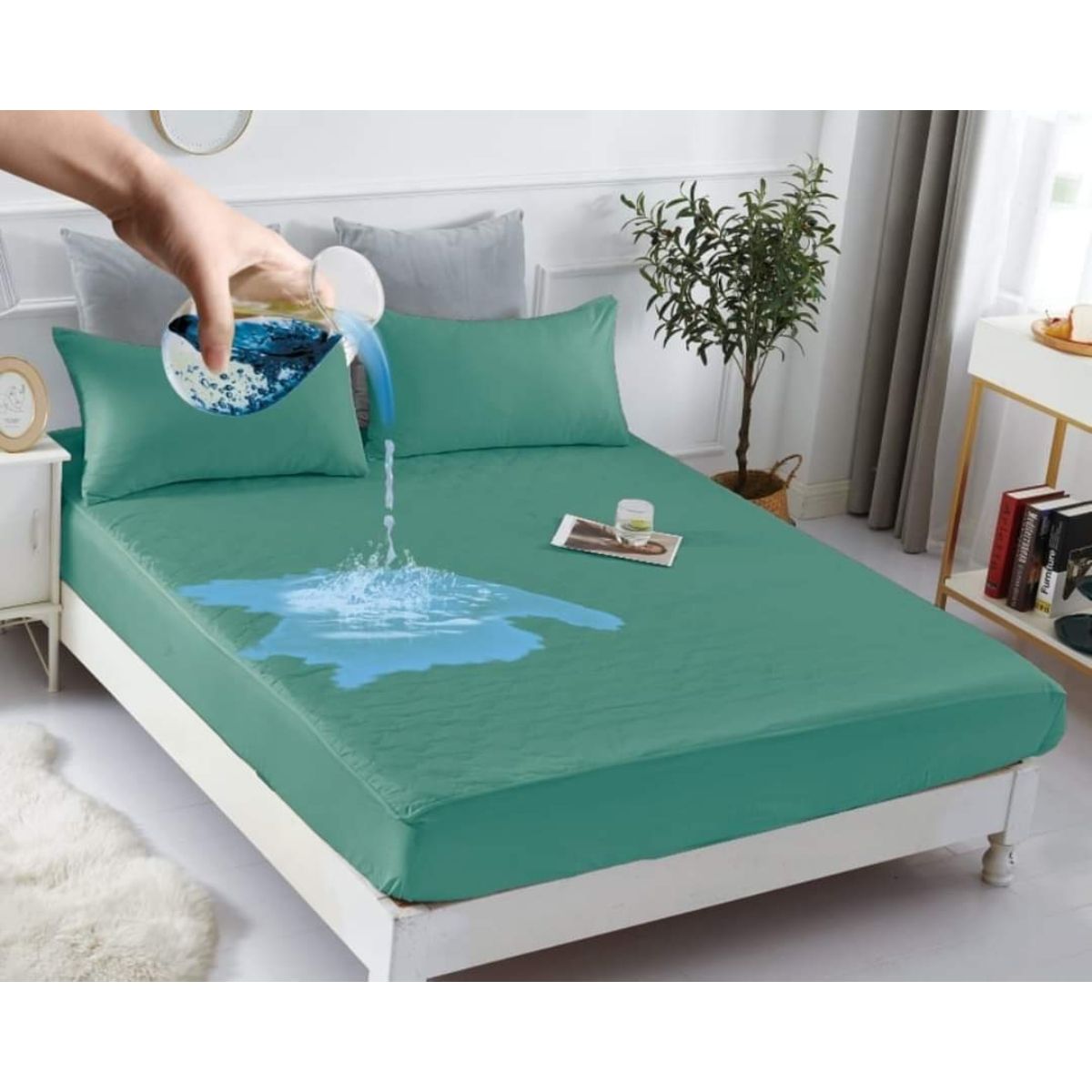 GENERICO - Cubrecolchón Impermeable 1.5 Plaza