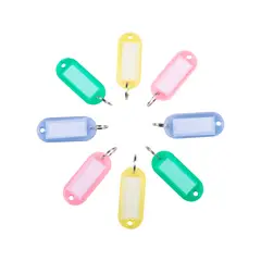 JM IMPORT - Llaveros De Colores Con Etiqueta Identificadora 50 Un..