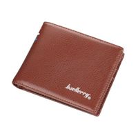Billetera Hombre De Cuero Pu Mod Square