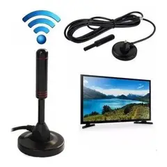 GENERICO - Antena Tv Digital Hd Con Iman Interior Exterior