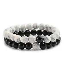 GENERICO - Set De Pulsera De Piedras Unisex Parejas Mod Duo