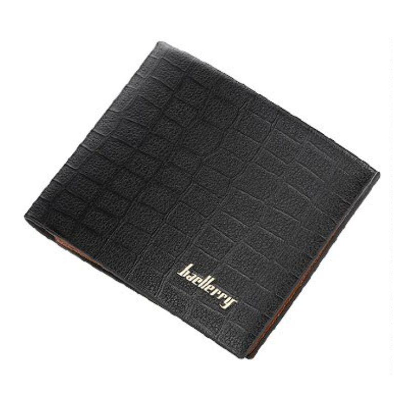 BAELLERRY - Billetera Cuero Pu Lujo Baellery Alta Calidad Mod Cuadros