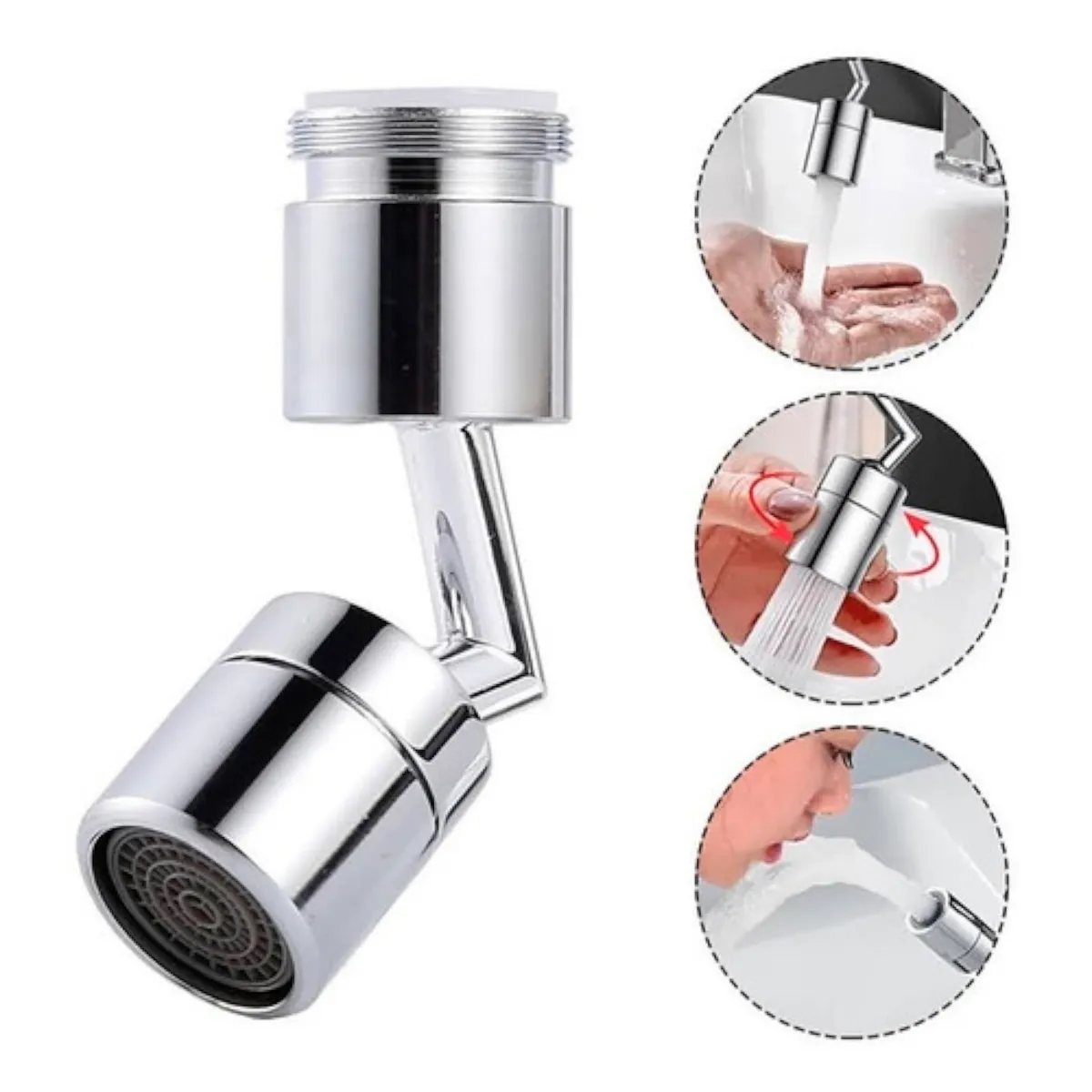 GENERICO - Grifo Llave Cocina Agua Adaptador Llave Lavaplatos 360º