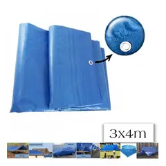 GENERICO - Toldo Multiuso Lona 3x4m Impermeable Carpa Cobertor Auto