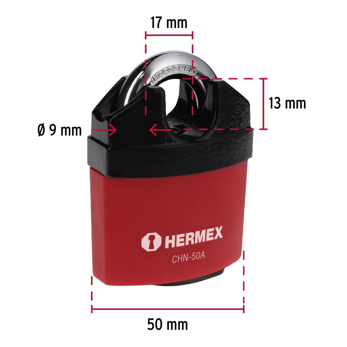 GENERICO - Candado Hierro Anticorte 50 Mm Hermex