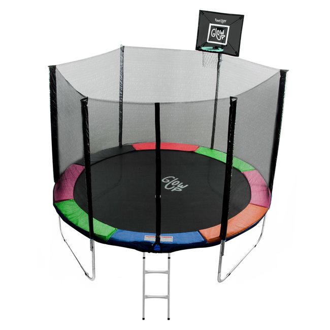 GLOWUP - Cama Elástica 10Ft 305Mt Set Basketball Glowup