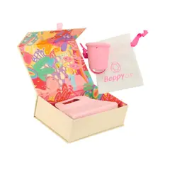 BEPPY - COPA MENSTRUAL ROSADA BOLSO LIMPIADOR ROSADO