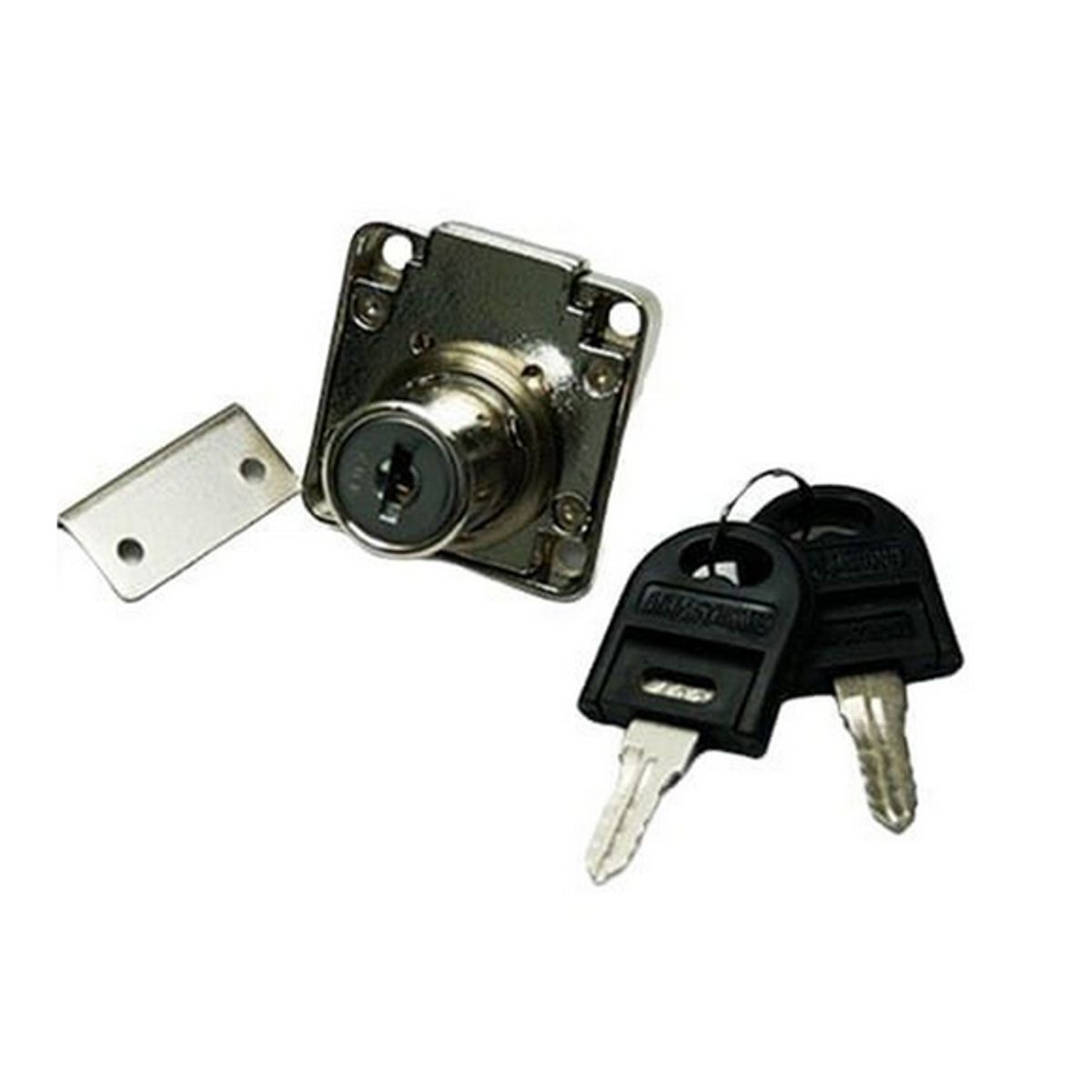 GENERICO - Cerradura Cajon Niquelada 17x20mm Caja 12 Unidades