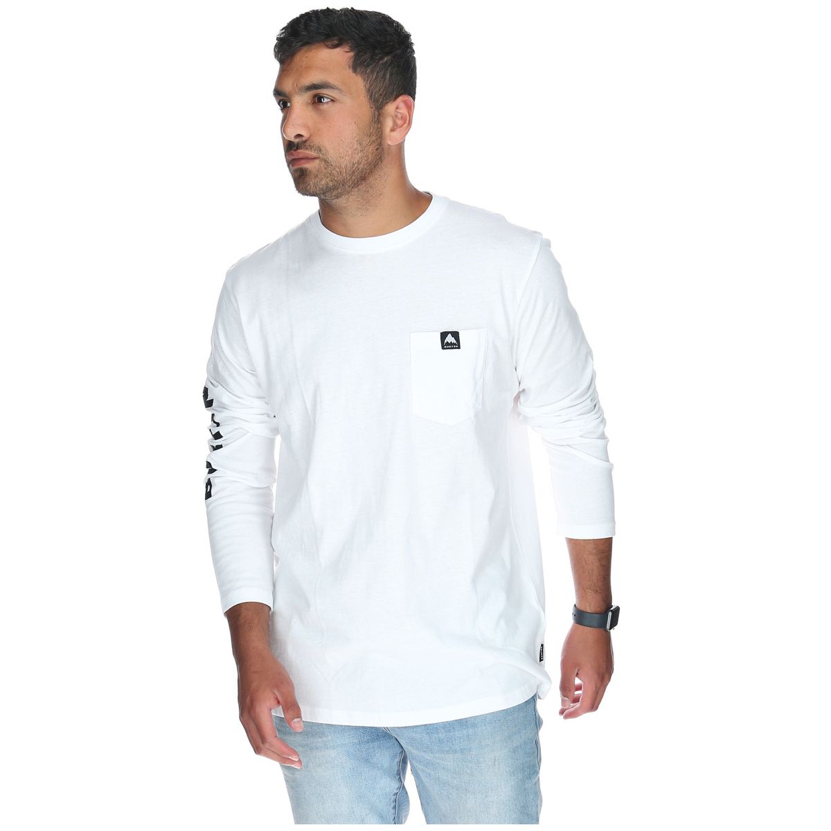 BURTON - Polera M/L Hombre Monte Mitchell Blanco BURTON