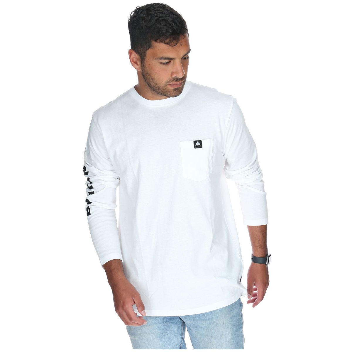 BURTON - Polera M/L Hombre Monte Mitchell Blanco BURTON