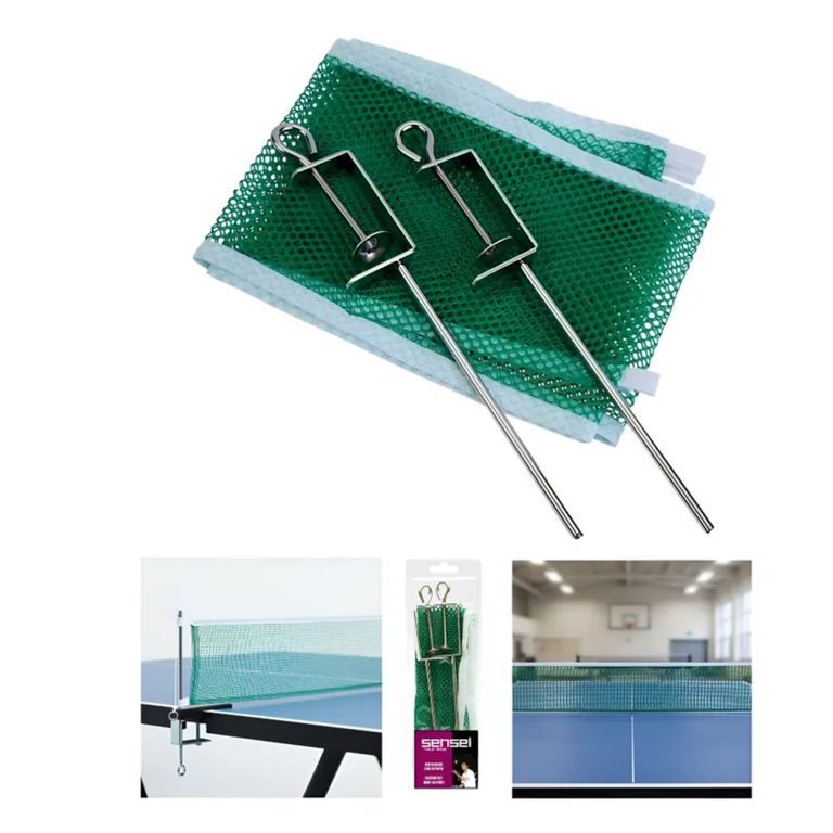 Red Ping Pong Tenis de Mesa con Soportes Metal